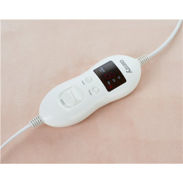 Camry Electric blanket CR 7423 Number of heating levels 8 Number of persons 1 Washable Coral fleece 60 W Beige 4