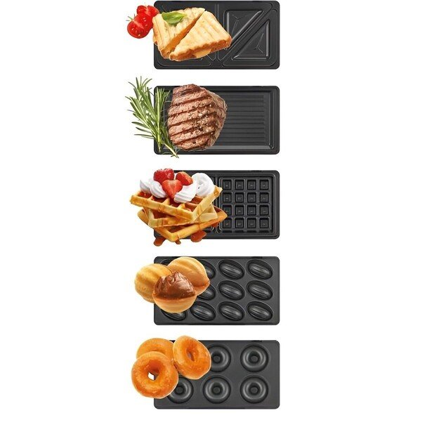 MPM MOP-54 Sandwich Toaster 5-in-1 Black 1