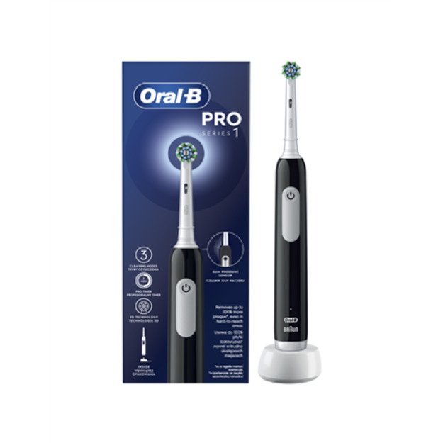 Oral-B electric toothbrush | Cross Action Pro Series 1 | Rechargeable | Adult | Number of brush heads included: 1 | Number of 2