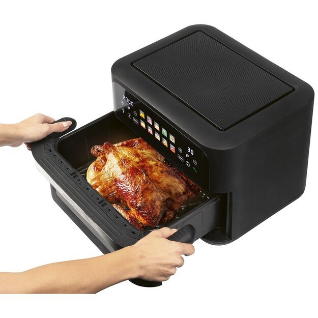 ProfiCook PC-FR 1313 H Double 10 L Stand-alone 2400 W Hot air fryer Black, Stainless steel 6
