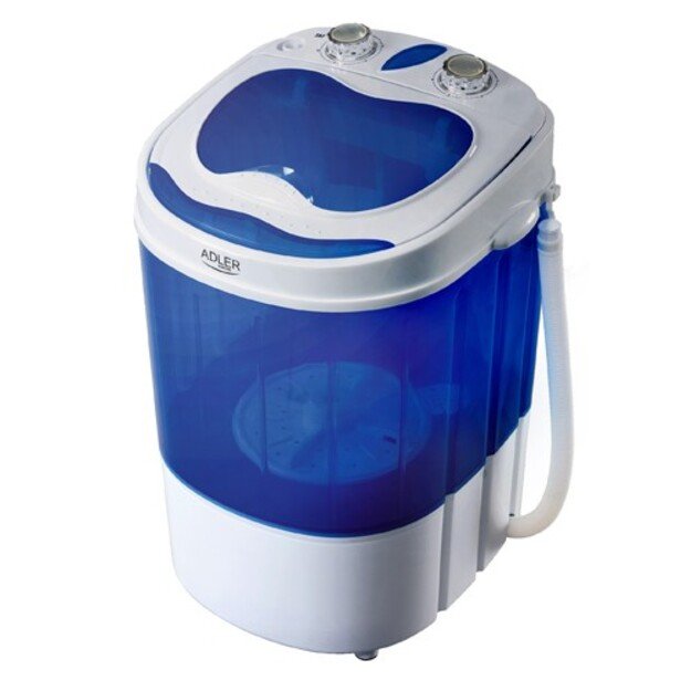 Washing machine portable Adler AD 8051 (1000 rpm, 3 kg, 370 mm, blue color)