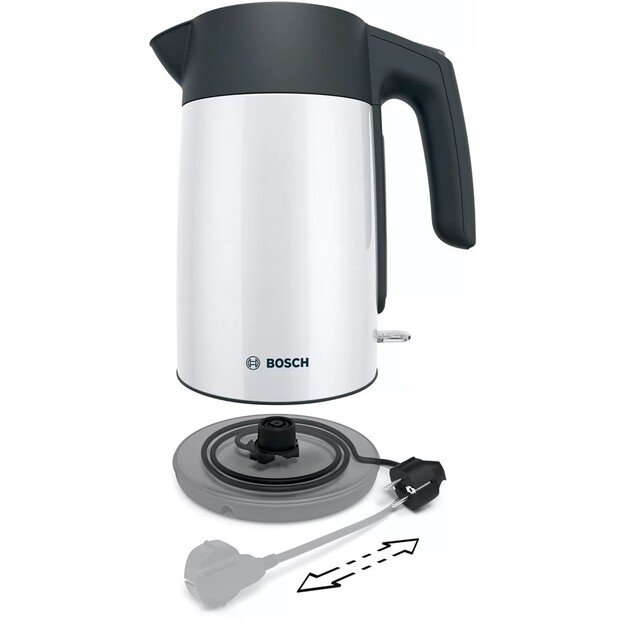 Electric kettle Bosch TWK 7L461, 2400 W, 1.7 l White 11