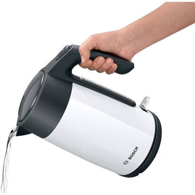Electric kettle Bosch TWK 7L461, 2400 W, 1.7 l White 6