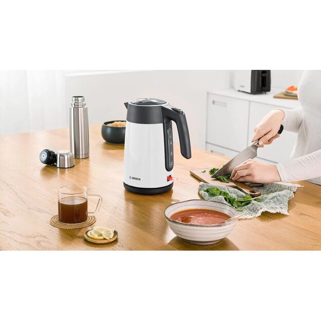 Electric kettle Bosch TWK 7L461, 2400 W, 1.7 l White 1