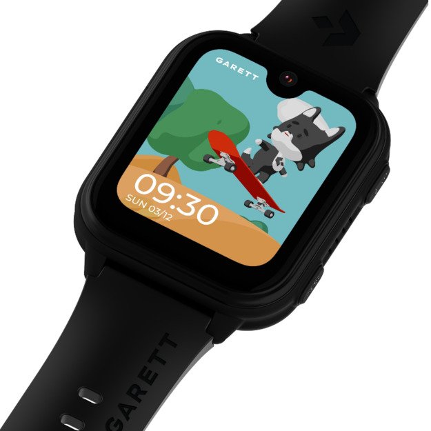 I&scaron;manusis laikrodis su lietuvi&scaron;ku meniu Garett Kids Vibe 4G Black 1