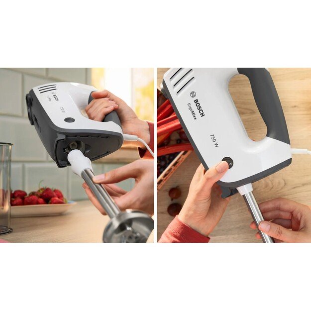 Bosch MFQ37470 Hand mixer 750 W Black, White 2
