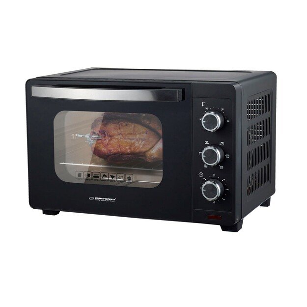 Esperanza EKO006N Mini oven with convection and spit 25 l 1600W Black