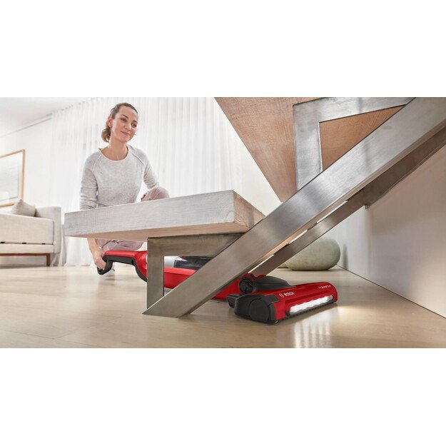 Bosch Serie 4 BBH3ZOO28 stick vacuum/electric broom Battery Dry Bagless 0.4 L Red 2.15 Ah 6