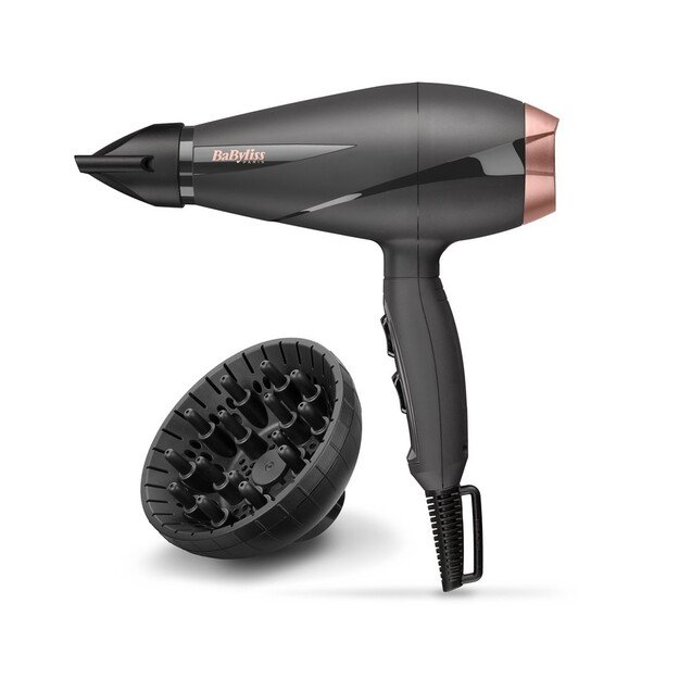 BaByliss 6709DE hair dryer Black, Pink gold 2100 W
