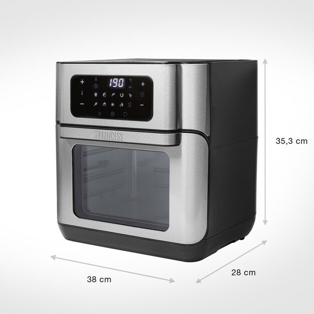 Princess | Aerofryer Oven | 182065 | Power 1500 W | Capacity 10 L | Black/Stainless Steel 7