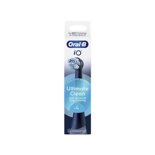 Oral-B | Replaceable toothbrush heads | iO UltimateClean | Heads | For adults | Number of brush heads included 4 | Black 1
