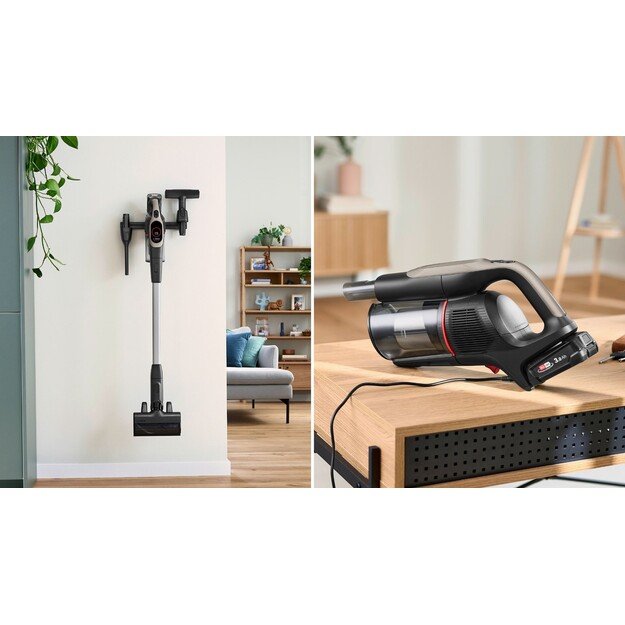 Bosch BCS931GAC stick vacuum/electric broom Battery Dry HEPA Bagless 0.4 L Graphite 3 Ah 7