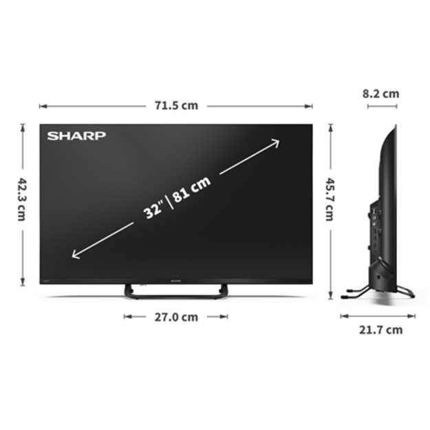 Sharp | 32HF3865E | 32 | Smart TV | Google TV 3