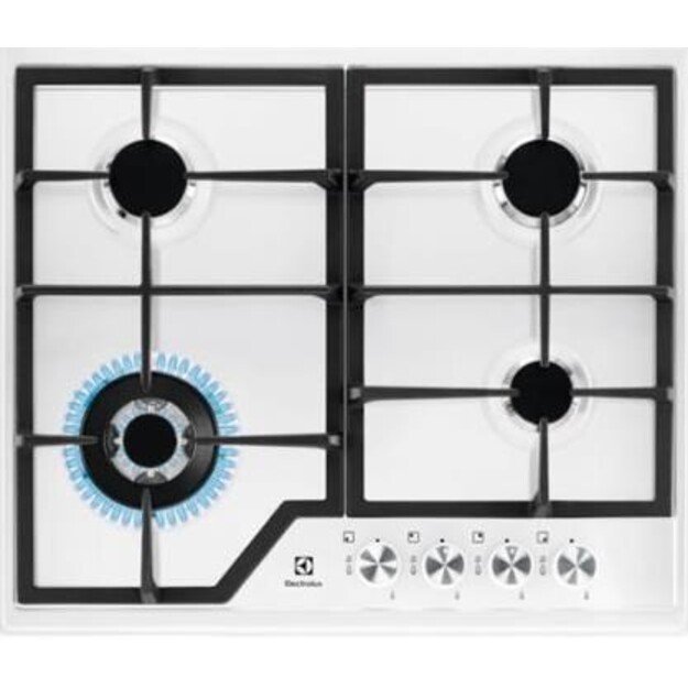 Gas cooktop Electrolux  EGS6436WW (4 fields, white color)