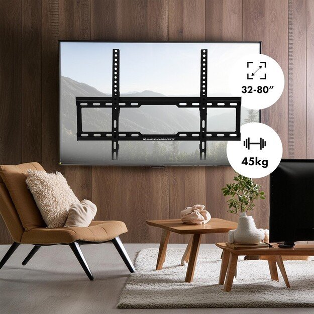 Maclean TV MC-413 Wall Mount Bracket 32 -80  VESA 600x400 45kg Tilting Universal Adjustable Spirit Level Mounting Accessories 4