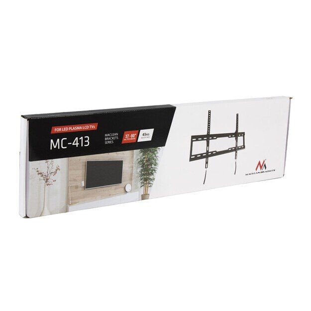 Maclean TV MC-413 Wall Mount Bracket 32 -80  VESA 600x400 45kg Tilting Universal Adjustable Spirit Level Mounting Accessories 10