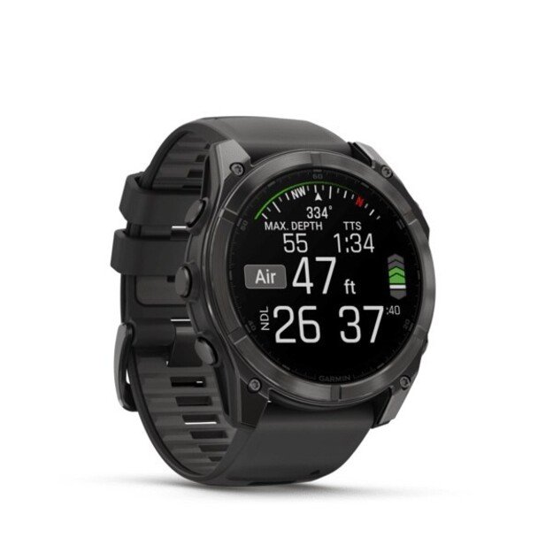 Garmin Fenix 8 3.56 cm (1.4 ) AMOLED 51 mm Digital 454 x 454 pixels Touchscreen Titanium Wi-Fi GPS (satellite) 3