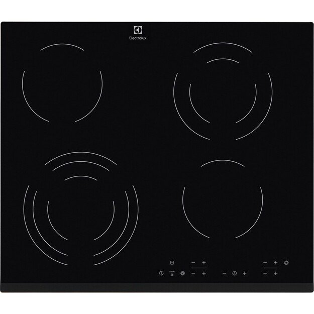 Ceramic cooktop, Electric cooktop Electrolux  EHF 6343FOK (4 fields, Black)