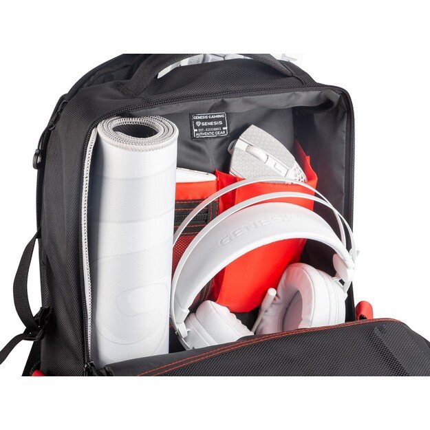 Genesis | Pallad 410 | Laptop Backpack | Backpack | Black | Shoulder strap 8