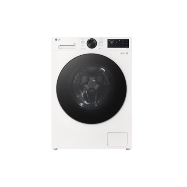 LG F2X50S9TWB Washing machine, A, Front loading, Washing capacity 9 kg, Depth 47.5 cm, 1200 RPM, White | LG