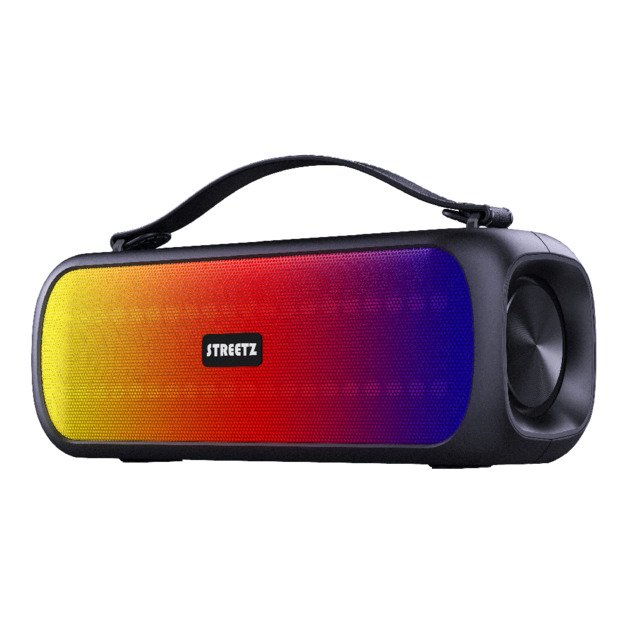 Kolonėlė STREETZ BT 2x 7.5 W, IPX5, AUX, USB flash, LED, juoda / CMB-110 3