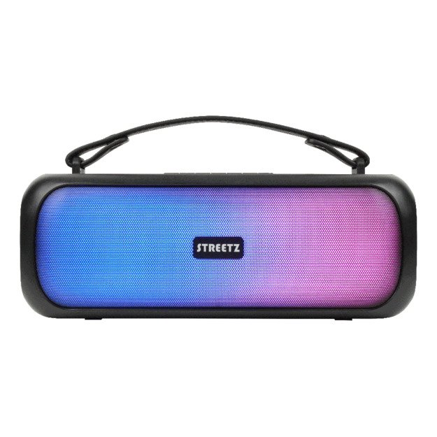 Kolonėlė STREETZ BT 2x 7.5 W, IPX5, AUX, USB flash, LED, juoda / CMB-110 10