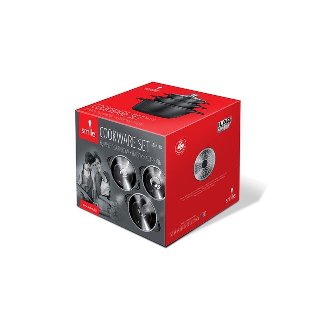 Puodų komplektas SMILE MGK-18 1