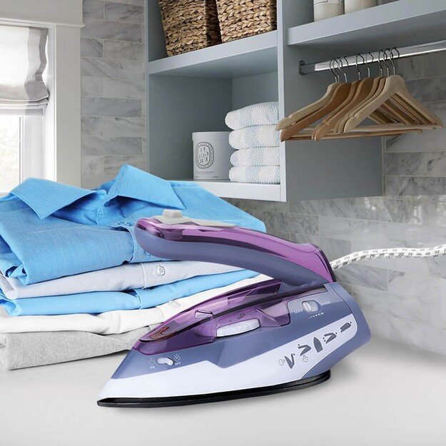 Steam iron MAESTRO MR-317T 1100W travel iron Purple 6