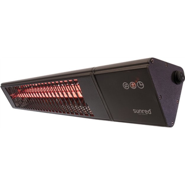 SUNRED | Heater | PRO25W-SMART, Triangle Dark Smart Wall | Infrared | 2500 W | Black | IP55 4