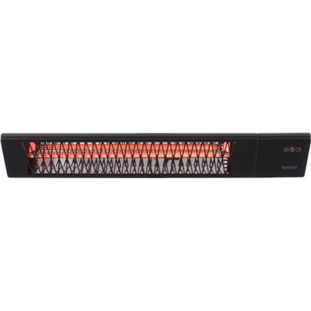 SUNRED | Heater | PRO25W-SMART, Triangle Dark Smart Wall | Infrared | 2500 W | Black | IP55 5