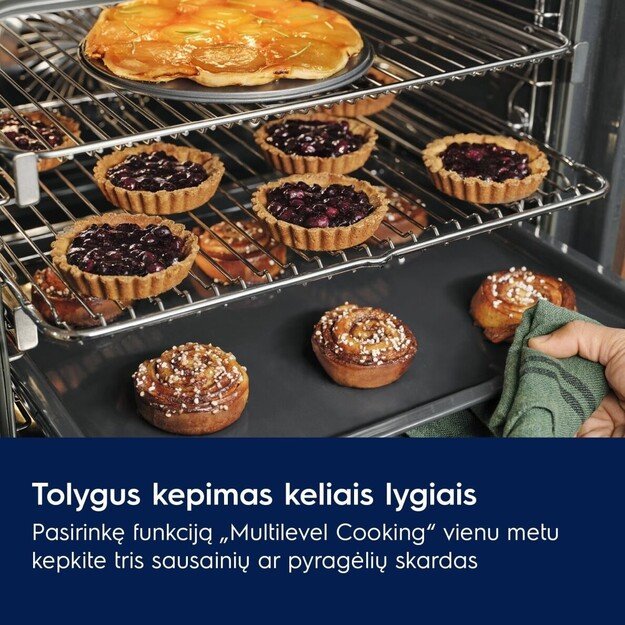 Įmontuojama orkaitė Electrolux 500 serija, SurroundCook su SteamBake, KODEF70BZ 2