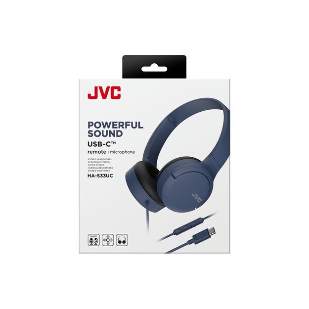 Headphones JVC HA-S33UCAU blue 1