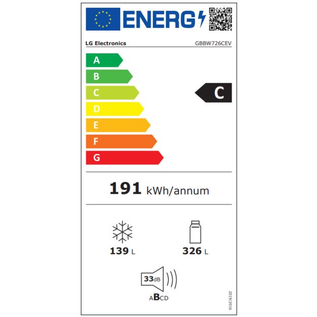 &Scaron;aldytuvas LG GBBW726CEV