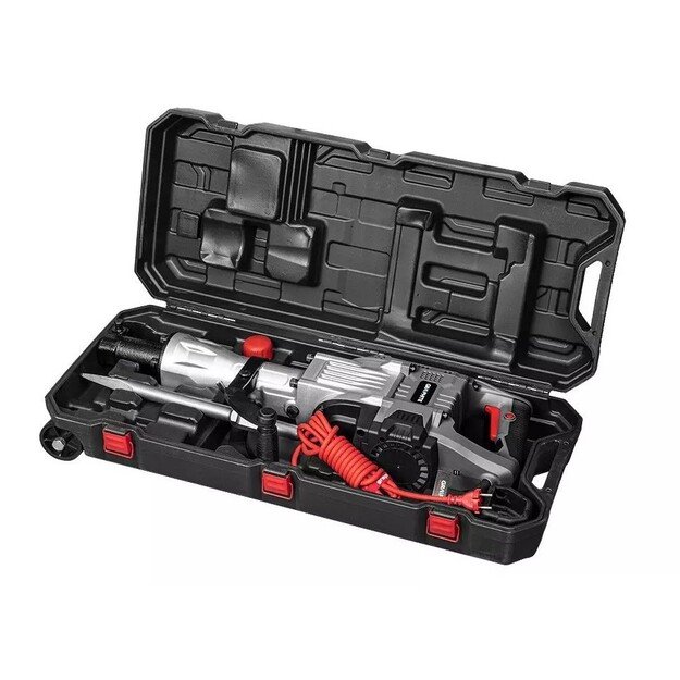 1700W Graphite demolition hammer 30mm hex chuck with carrying case