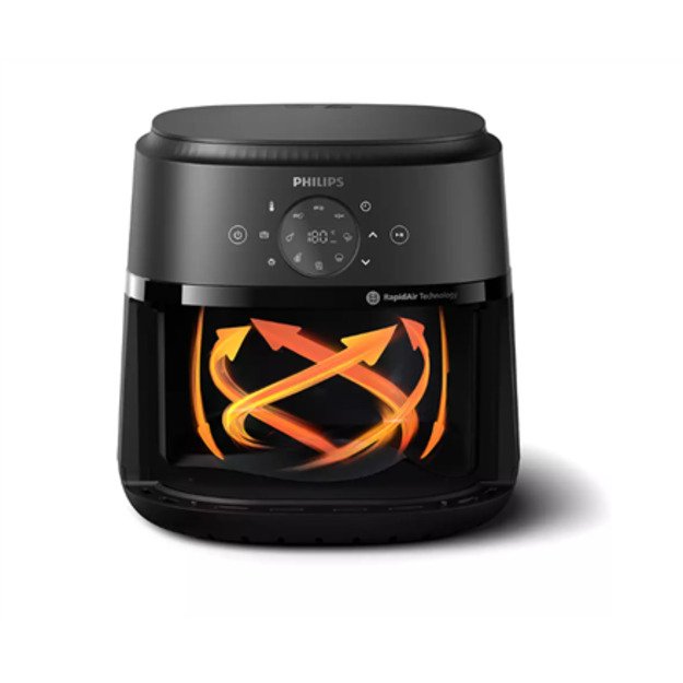 Philips Airfryer | NA231/00 | Power 1700 W | Capacity 6.2 L | Black/Silver 4