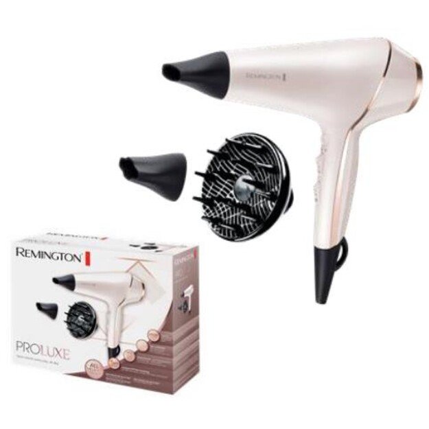 Remington | Hair dryer | ProLuxe AC9140 | 2400 W | Number of temperature settings 3 | Ionic function | Diffuser nozzle | White