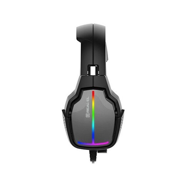 REAL-EL GDX-7780 SURROUND 7.1 gaming headphones with microphone and RGB backlight, black