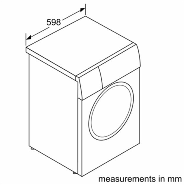 Bosch | WAN2801LSN | Washing Machine | Energy efficiency class A | Front loading | Washing capacity 8 kg | 1400 RPM | Depth 59 c