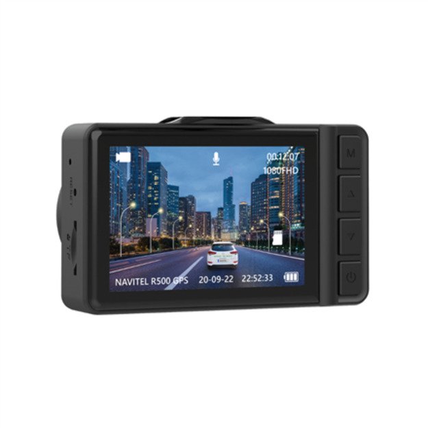 Navitel | Dashcam with high-quality shooting, digital speedometer, and GPS-informer | R500 GPS | IPS display 2.35  