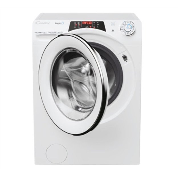 Candy | Washing Machine with Dryer | ROW 4966DWMC7-S | Energy efficiency class D | Front loading | Washing capacity 9 kg | 1400 