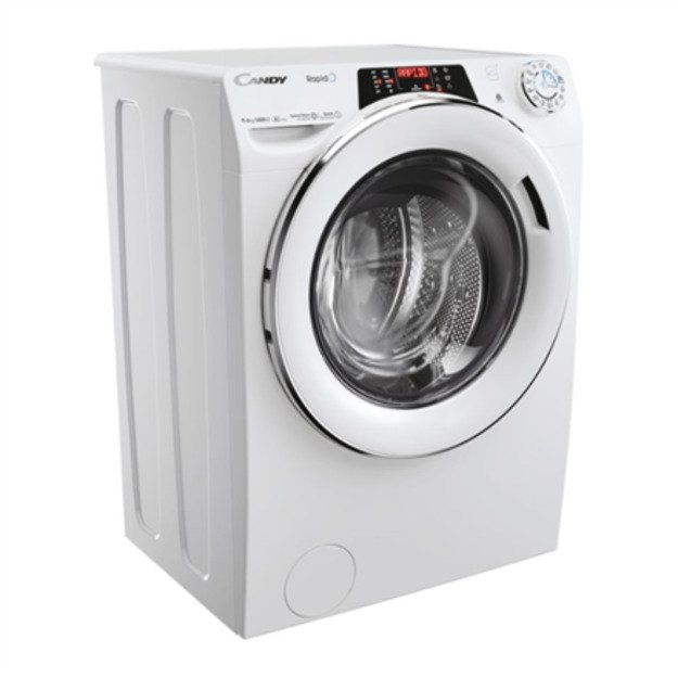 Candy | Washing Machine with Dryer | ROW 4966DWMC7-S | Energy efficiency class D | Front loading | Washing capacity 9 kg | 1400 