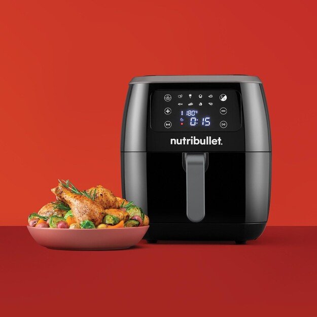 NutriBullet XXL Digital Air Fryer Single 7 L Stand-alone 1800 W Hot air fryer Black 5