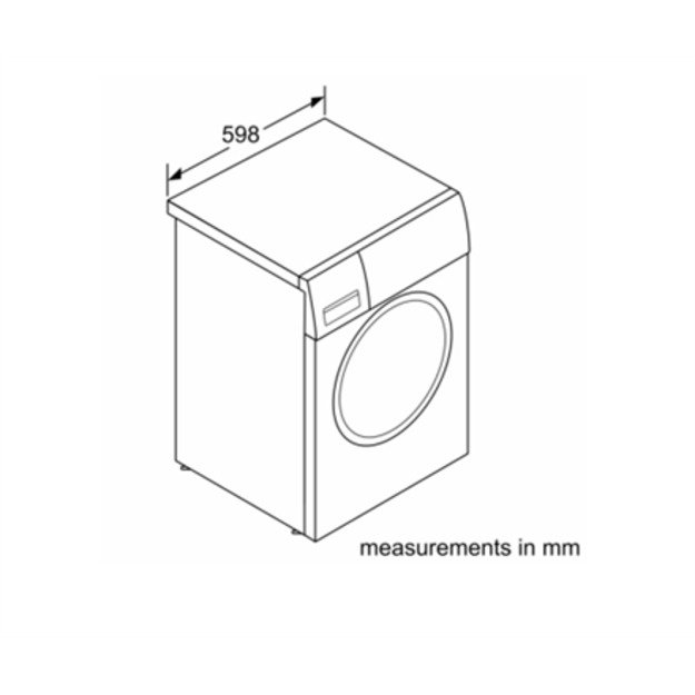 Bosch | Washing Machine | WGG2540MSN | Energy efficiency class A | Front loading | Washing capacity 10 kg | 1400 RPM | Depth 58.