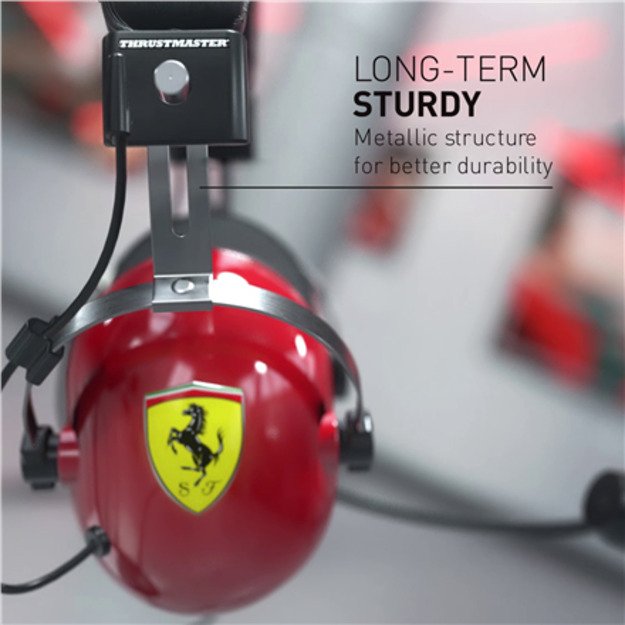 Thrustmaster | Gaming Headset | DTS T Racing Scuderia Ferrari Edition | Wired | Over-Ear | Red/Black