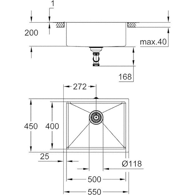 GROHE K700U, 31574SD1