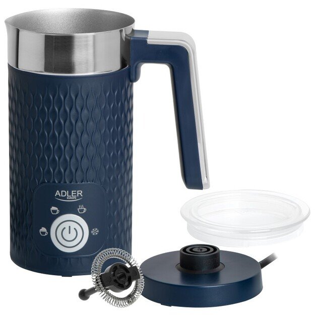 Adler AD 4494 d Milk frother, Frothing and heating, Dark Blue Adler