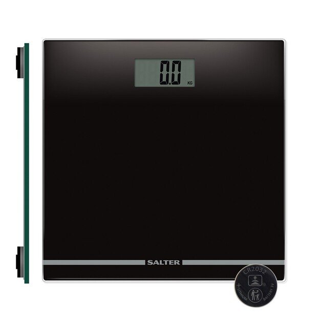 Salter 9205 BK3RCEU16 Large Display Glass Electric Scale Black