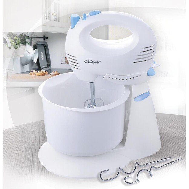 Maestro MR554 mixer Stand mixer Blue, White 300 W