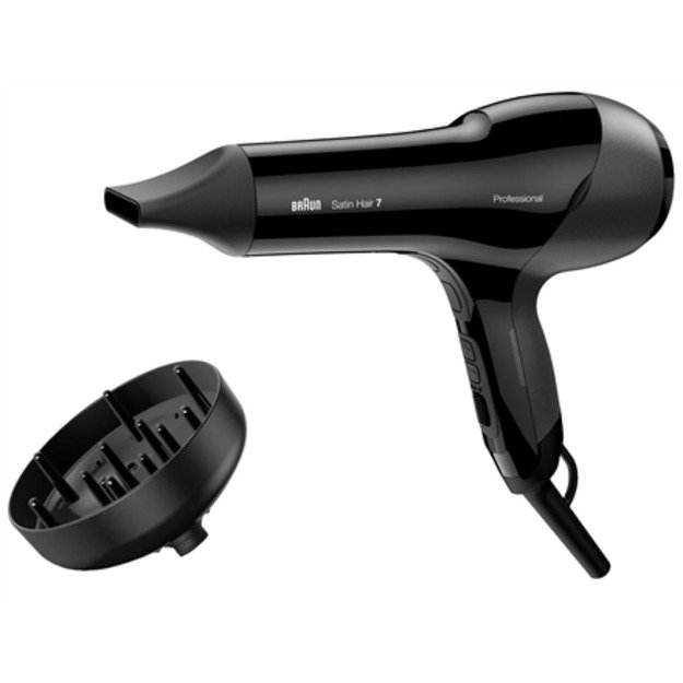 Braun | Hair Dryer | HD785 Satin Hair 7 SensoDryer | 2000 W | Number of temperature settings 4 | Ionic function | Diffuser nozzl