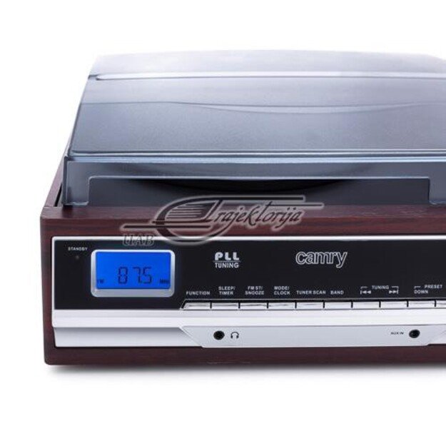 Camry Turntable CR 1168 Bluetooth, USB port, AUX in, Brown